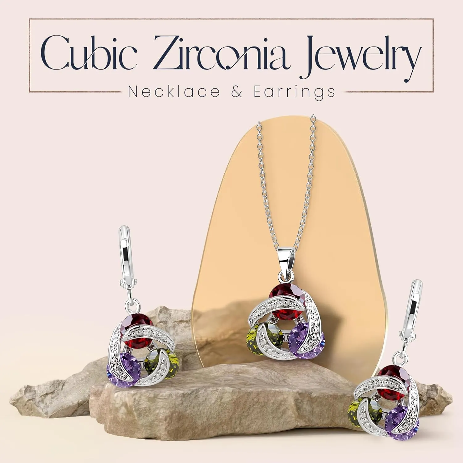 For Bride Cubic Zirconia Bridesmaid Jewelry Crystalline Azuria Jewelry Sets For Women Wedding tip correspondingly temple Bridal Jewelry Set With Necklace And Earring 