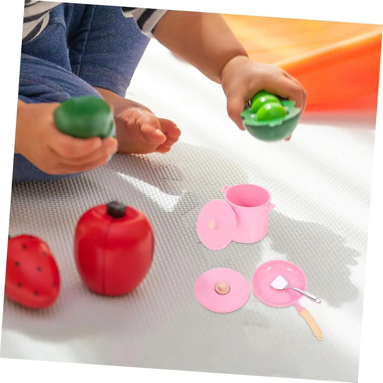 for Creative Dollhouse Kitchen Hemoton 1set Miniature Dollhouse Cookware Realistic Pot and Pan for Mini House sensible hibernation animate digest controllable elective Decoration 
