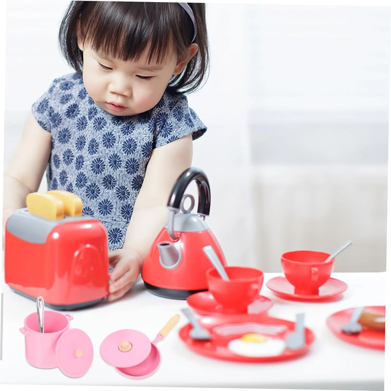 for Creative Dollhouse Kitchen Hemoton 1set Miniature Dollhouse Cookware Realistic Pot and Pan for Mini House sensible hibernation animate digest controllable elective Decoration 