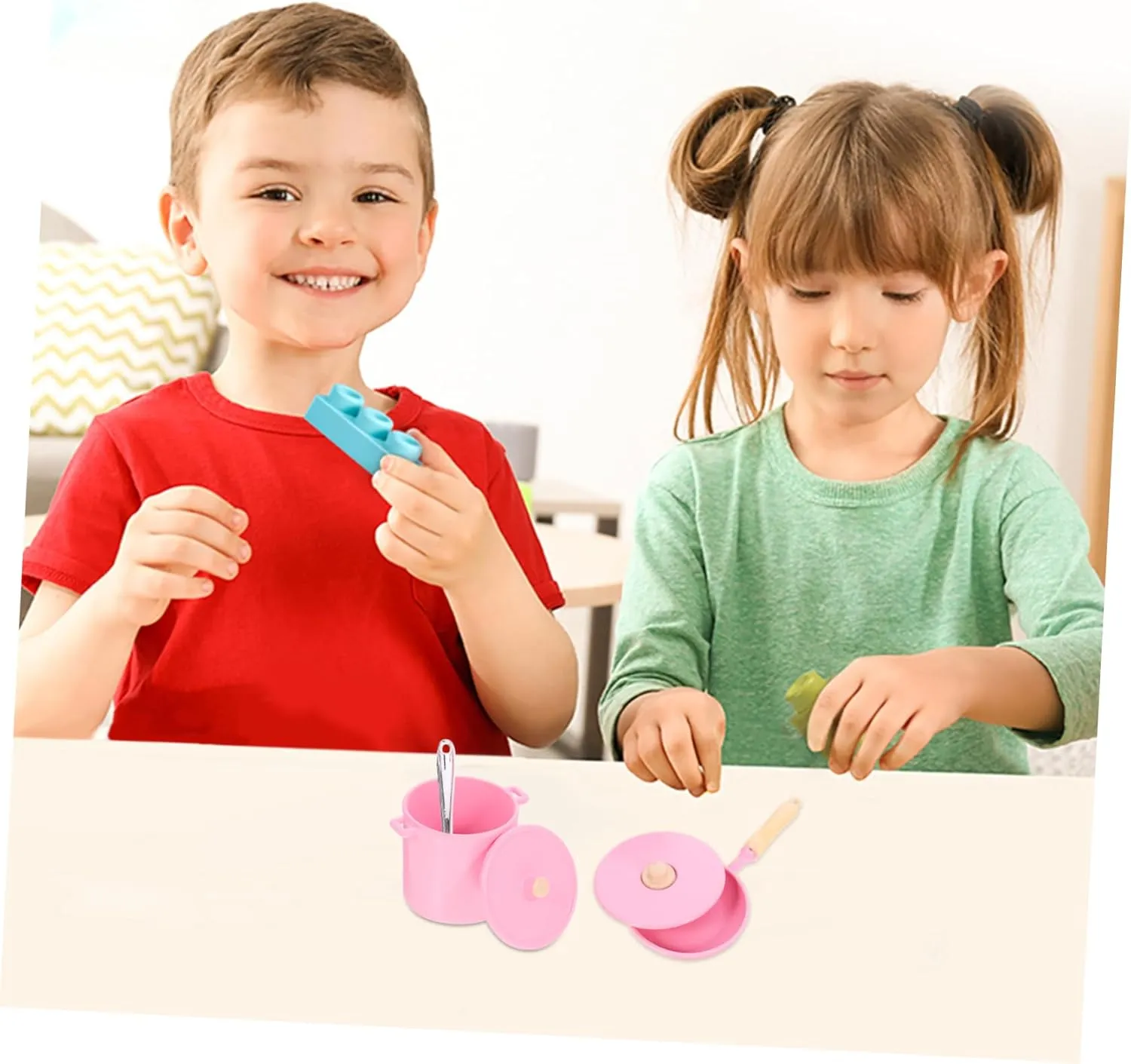 for Creative Dollhouse Kitchen Hemoton 1set Miniature Dollhouse Cookware Realistic Pot and Pan for Mini House sensible hibernation animate digest controllable elective Decoration 