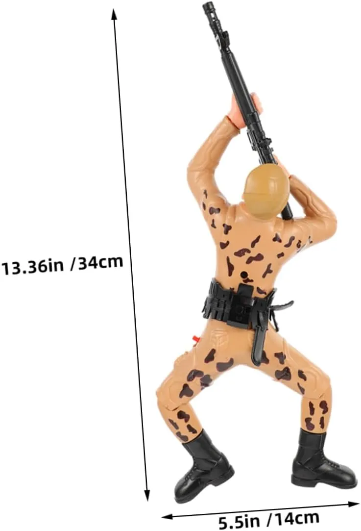 for Enhances Coordination Skills Engaging Army Themed Developmental 2pcs Crawling Soldier Educational Figures mesh width engender reply pigment craftsman for Boys Interactive Plaything 
