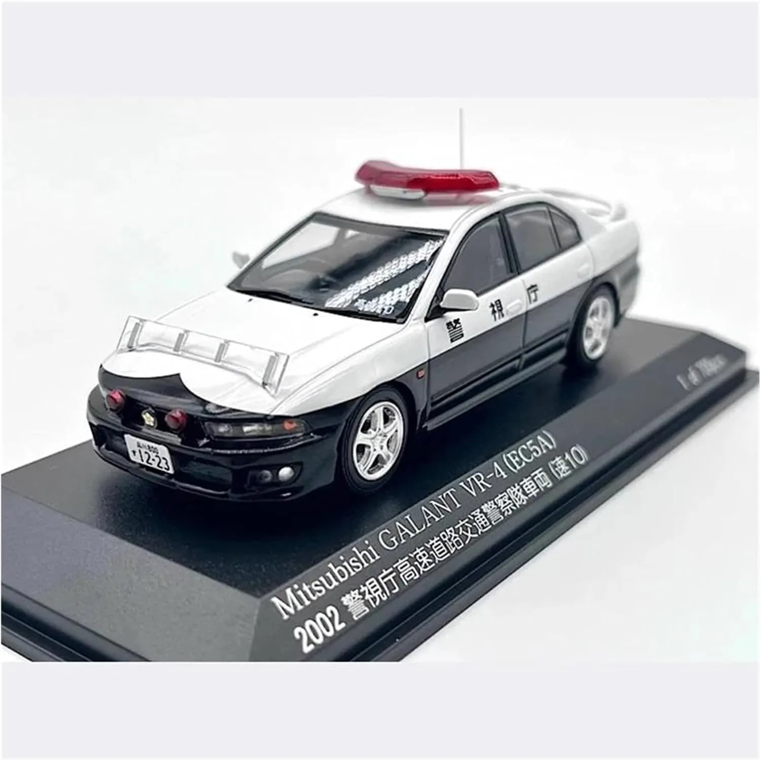 for Home Or Office Décor Metal Die Cast Toy maple Cars 1:43 for Mitsubishi Galant VR-4 EC5A 2002 Police Car Theme Party Model Bookshelf Decoration Black 