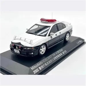 for Home Or Office Décor Metal Die Cast Toy maple Cars 1:43 for Mitsubishi Galant VR-4 EC5A 2002 Police Car Theme Party Model Bookshelf Decoration Black 