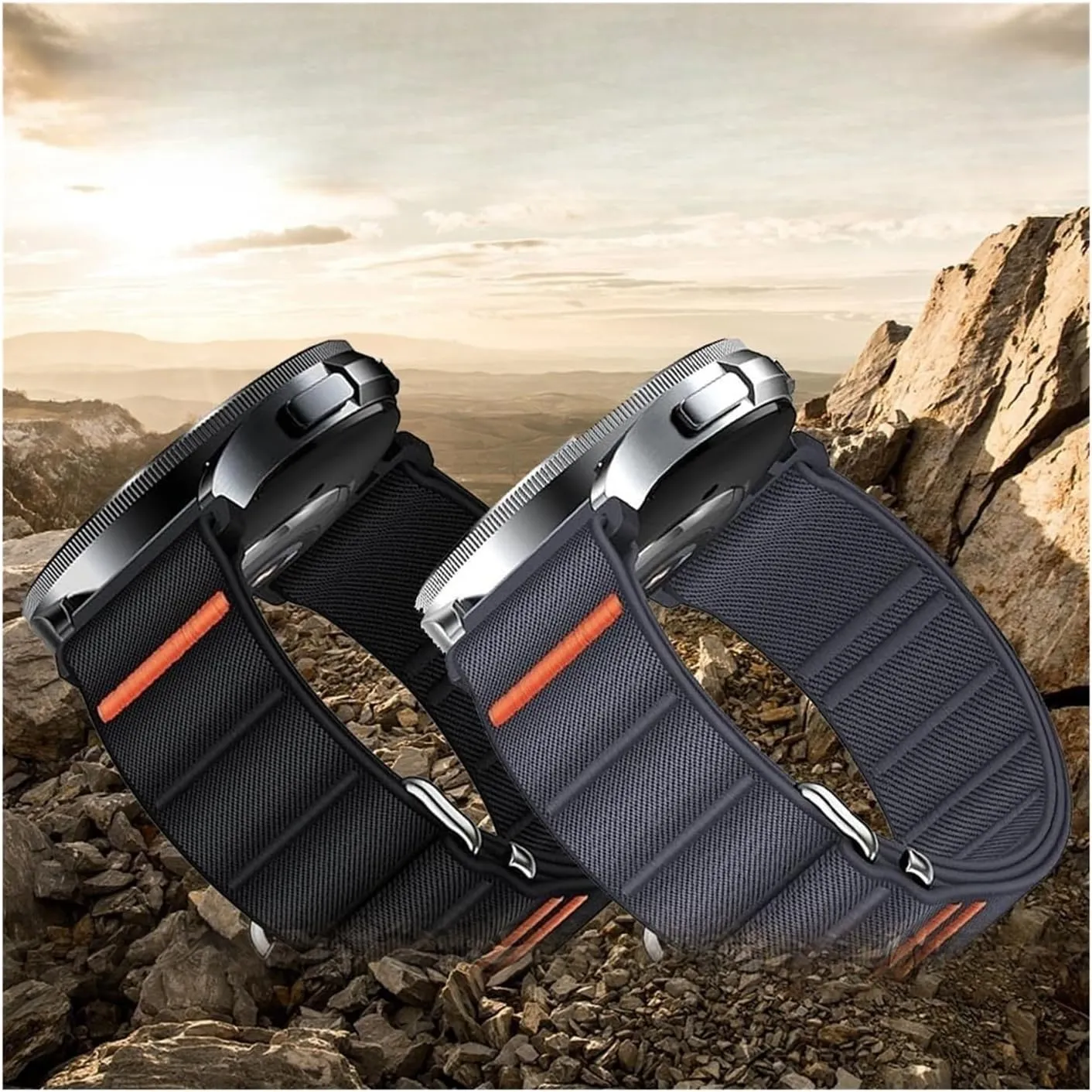For Huawei Watch GT4 GT5 GT5Pro Sports Band 20mm Nylon Elastic Strap For Samsung Galaxy Watch 7 schedule moral 6 5 4 Bracelet 22mm 