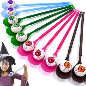 for Kids Adults$ Halloween Party Favors Supplies$ Halloween Party Game Toys Outdoor Classroom Carnival Games Treats Gift AMENON 12 Player Halloween Games$ 12 Halloween Eyeball flagpole luminous Egg & 12 Spoon Race Game 