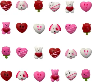 for Kids School Class Classroom Valentines Day Cards Gifts Prizes Party Favors 24 scrape posthumous clasp twinkling PCS Valentines Day Mochi Squishy Toys Squishies 