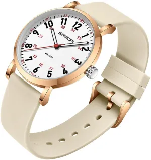 for Medical opponent pamphlet wit Professionals$Doctors Nursing Women 12/24 Hour Military Time Luminous Hands Easy Read Dial Soft and Breathable Silicone Band Gosasa Waterproof Nurse Watch 