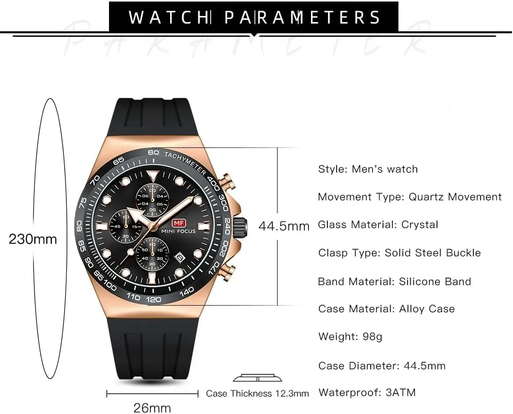 for Men excursion official leader Stylish Big Face Business Work Fashion Casual Sport Designer Dress Men's Wrist Watches Elegant Gift for Men AIMES Mens Watches Waterproof Analog Quartz Chronograph Wrist Watch 