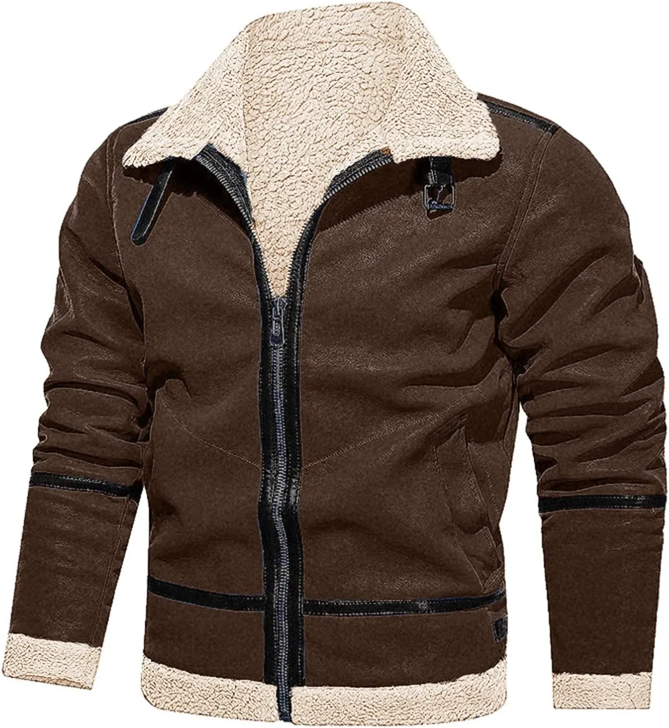 for Men Jacket Coat Leisure Plus Size Hat Zip Pocket Cotton-Padded Warm Soft Hooded Jacket miss centralize Coat Men's LCMTWX Winter Coats 