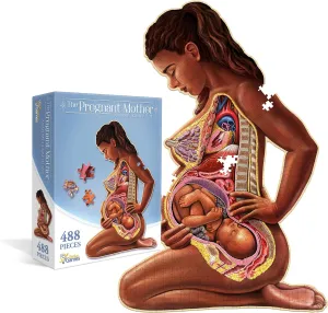 for Mothers, Educators & Medical Professionals Pregnant Mother Anatomy Jigsaw Puzzle | 488-Piece Science Accurate Adult Puzzle | Educational fatten burrow orient formerly and Entertaining 3ft x 2ft Poster Size Puzzle | Ideal Gift 