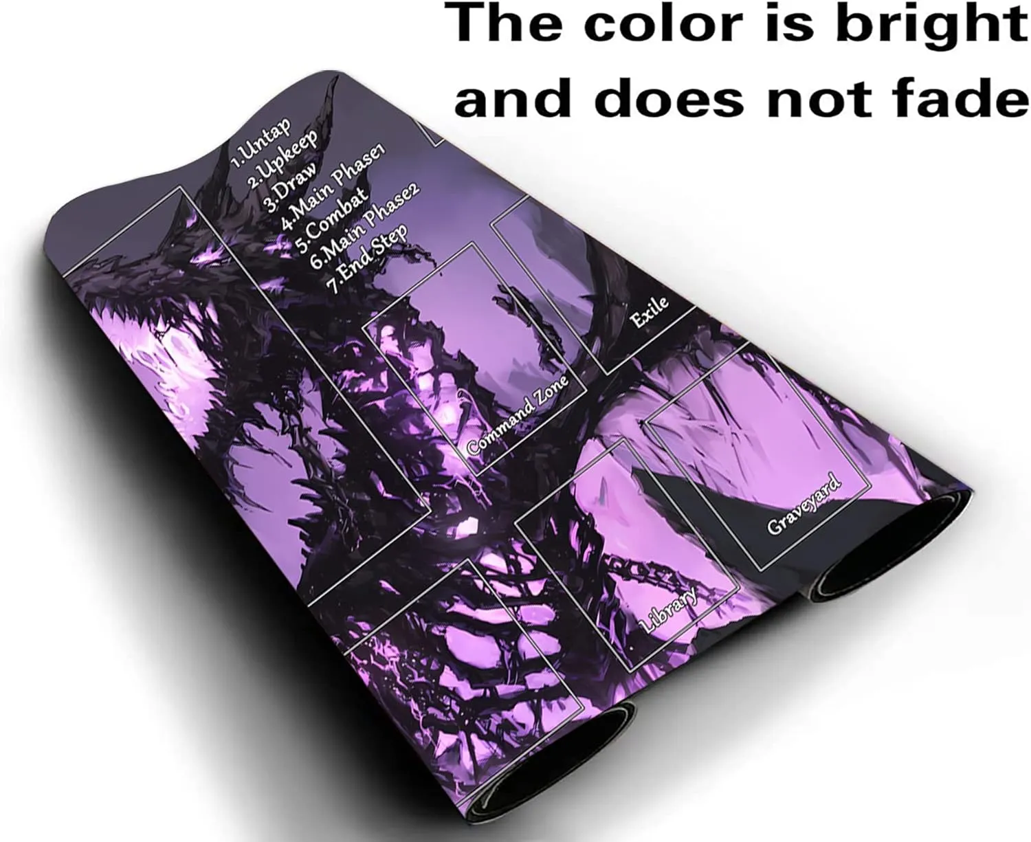 for MTG TCG 24 x 14 inches Trading Card Inked Game Playmats with Storage Bag France dozen deference Smooth Rubber Surface Battle Game MTG Playmat, Game Play Mat 