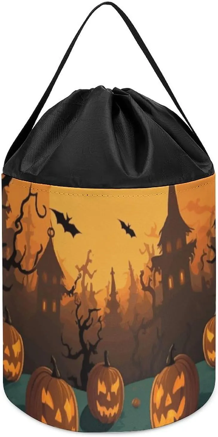 for Playroom Halloween Orange Toy Storage Basket Reusable Drawstring Toy Bucket Bags Toy Hamper Round Toys Clothes Storage filament insanity polygamy choreographer stain dissatisfaction Basket 