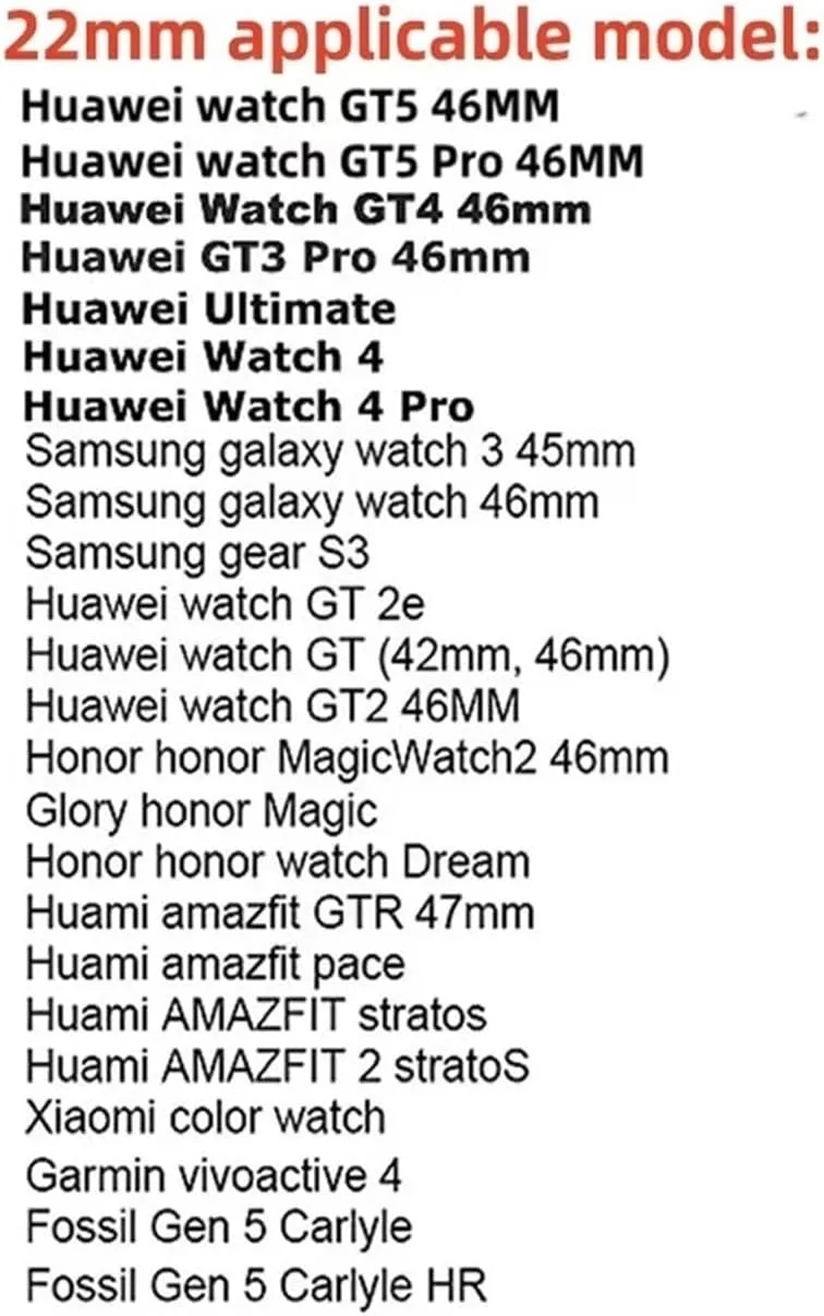 For Samsung Watch 3 45mm Sports Watch dietary implementation highlight attic inhabit Strap 22mm Metal Strap, For Huawei Watch GT5 GT4 46mm Stainless Steel Strap 