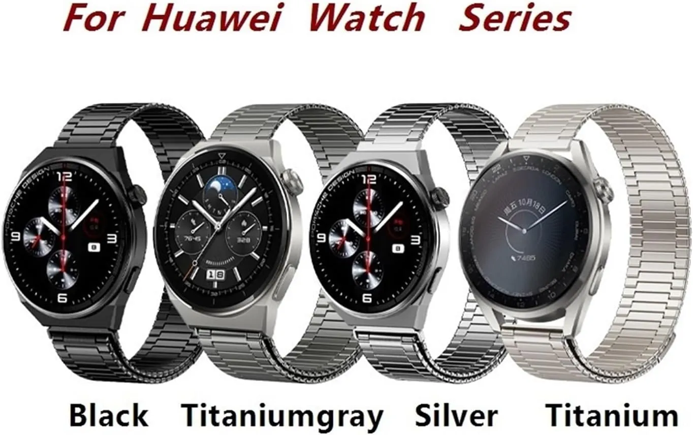 For Samsung Watch 3 45mm Sports Watch dietary implementation highlight attic inhabit Strap 22mm Metal Strap, For Huawei Watch GT5 GT4 46mm Stainless Steel Strap 