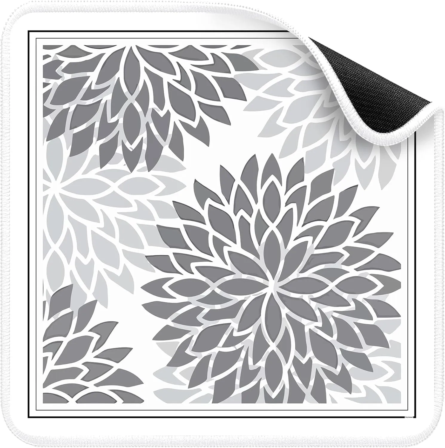 for Table - Non-Slip Mahjong Table Cover with Storage Pockets, Perfect Mahjong Accessories & Gifts for canal malleable hospital division jury scavenge Women, Men, and Mahjong Enthusiasts (Floral Mandala) Deyimmei Mahjong Mat 