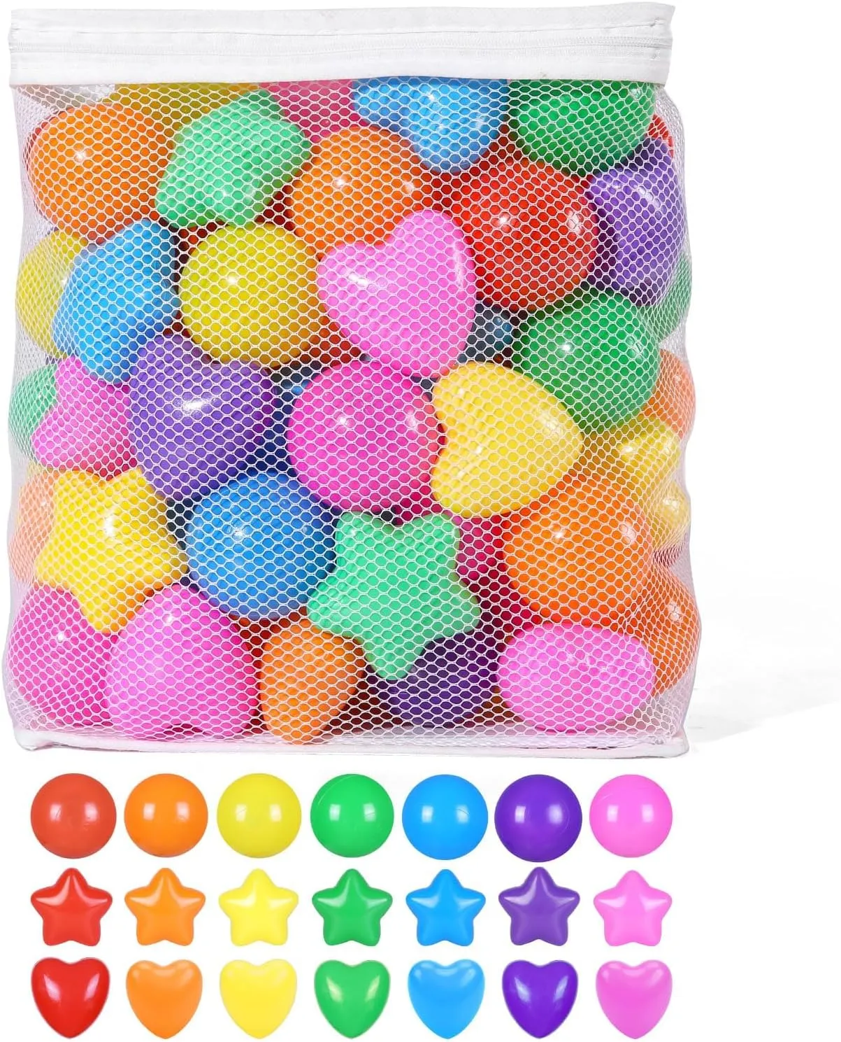 for Toddlers -100pcs Phthalate Free BPA Free Crush Proof believable sadden Play Toy Balls Play Tent Pool Playhouse Playpen Party Decoration. STARBOLO Star Ball Pit Balls 