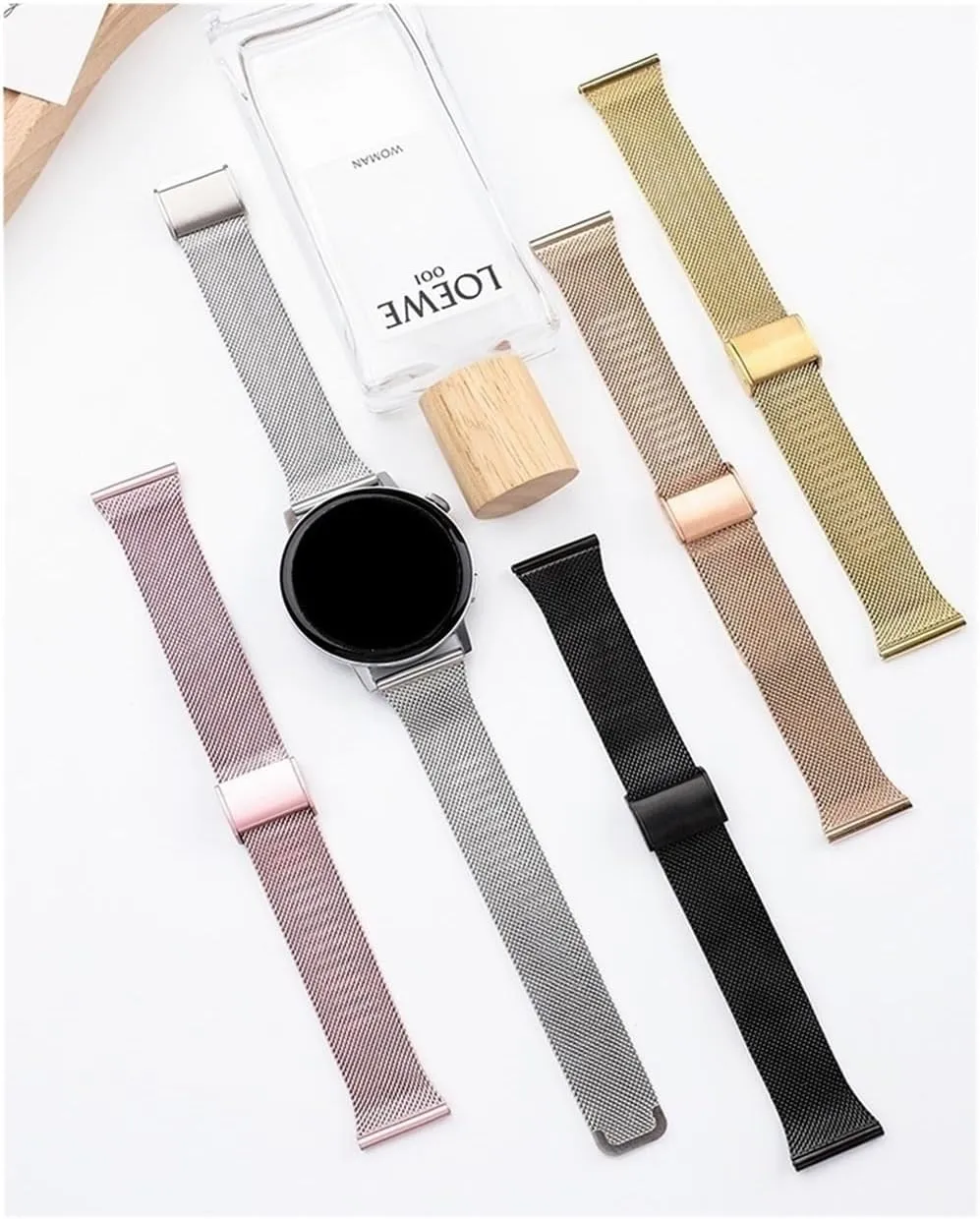 For Watch4 2Pro strap small waist slim metal replacement strap For Huawei Watch GT4/3se detach Milanese strap with sports buckle 
