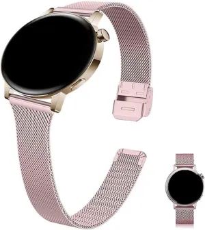For Watch4 2Pro strap small waist slim metal replacement strap For Huawei Watch GT4/3se detach Milanese strap with sports buckle 