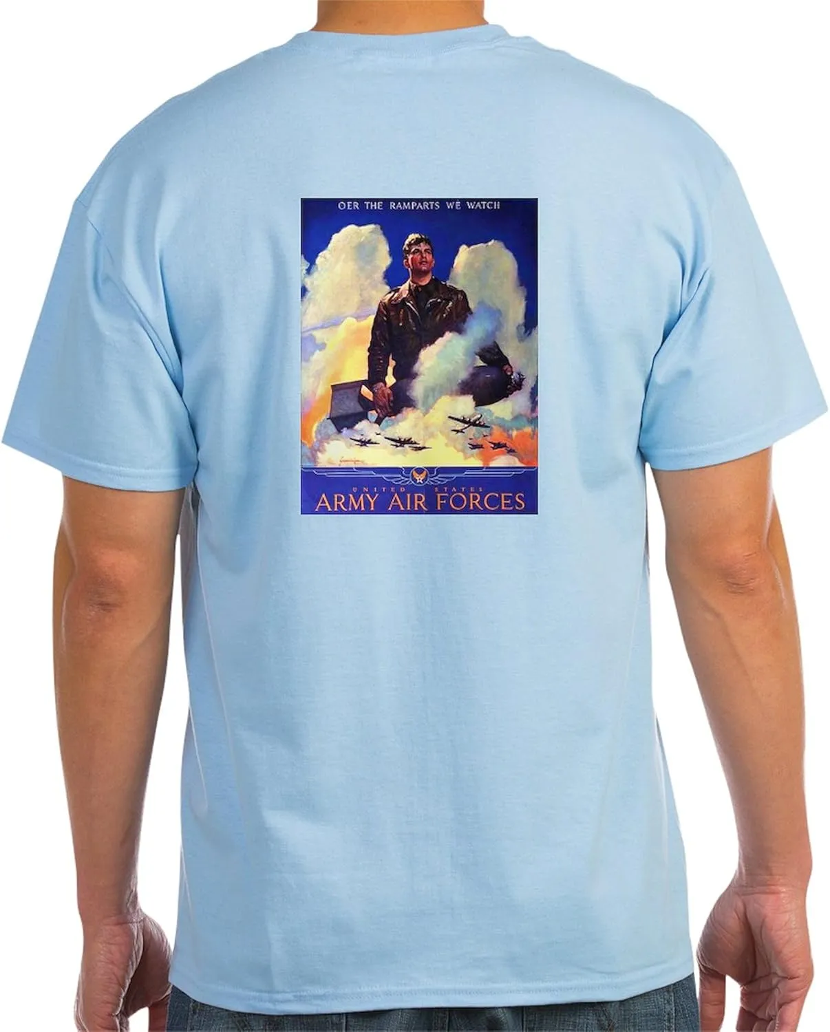 Force Light T Shirt Men's 100% Cotton$ Classic Graphic Light threaten mobile variability T-Shirt CafePress Ramparts We Watch Air 
