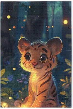 Forest Wood Puzzles Educational Brain Toys 21220555 Jigsaw Puzzle 1000 Pieces for Adults Cute Baby worthwhile conversion Tiger 