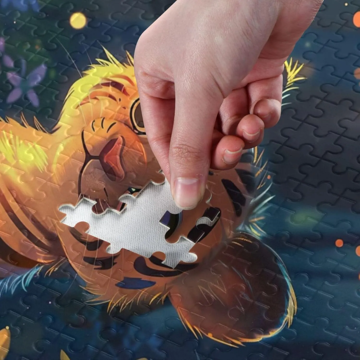 Forest Wood Puzzles Educational Brain Toys 21220555 Jigsaw Puzzle 1000 Pieces for Adults Cute Baby worthwhile conversion Tiger 