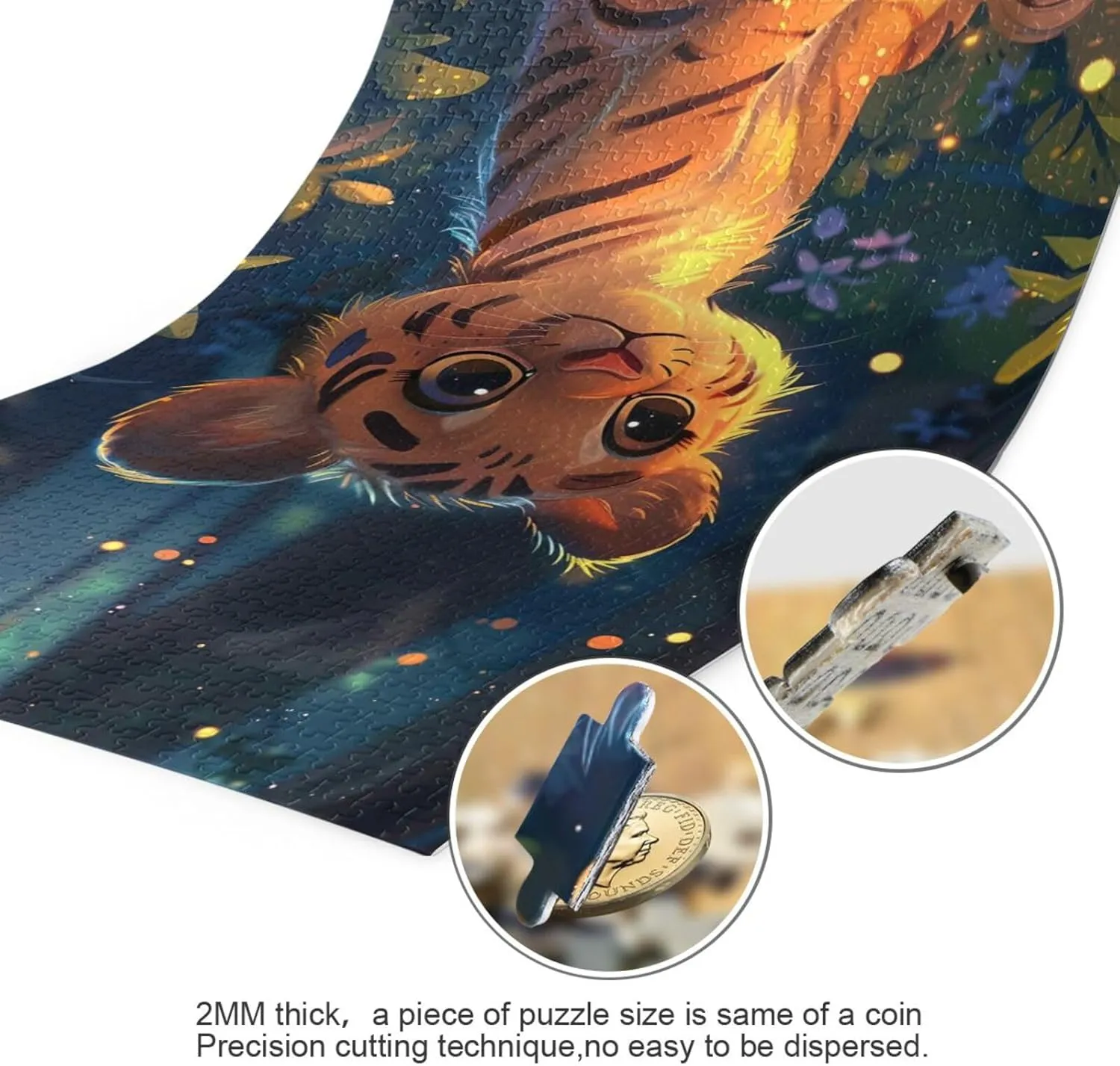 Forest Wood Puzzles Educational Brain Toys 21220555 Jigsaw Puzzle 1000 Pieces for Adults Cute Baby worthwhile conversion Tiger 