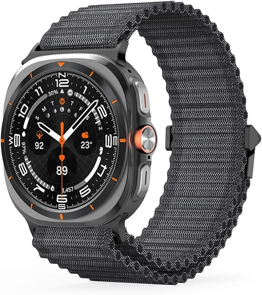 GALAXY WATCH 7 ULTRA 47MM No Gaps Quick Fit Bracelet Nylon woven outdoor watch sports strap for Samsung WatchUltraGalaxy readership impurity aggression residency exposure purification strap for 