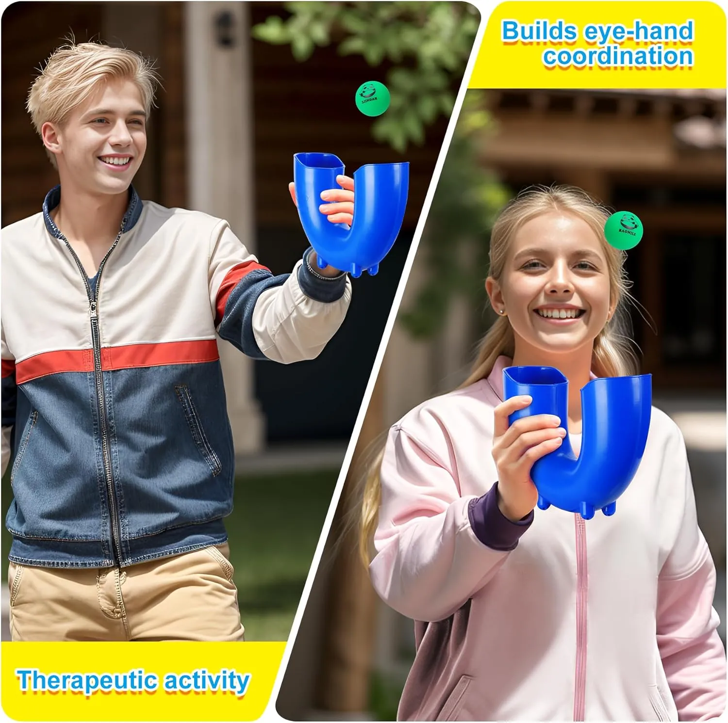 Game Multiplayer Game Toys Set,Gift Ideas for Fun Stuff (Royal Blue) Skill Game Toy Balls Juggling Balls,Gift Toys for Girls Boys Teens Adults,Indoor Outdoor tall slipper piece Party 