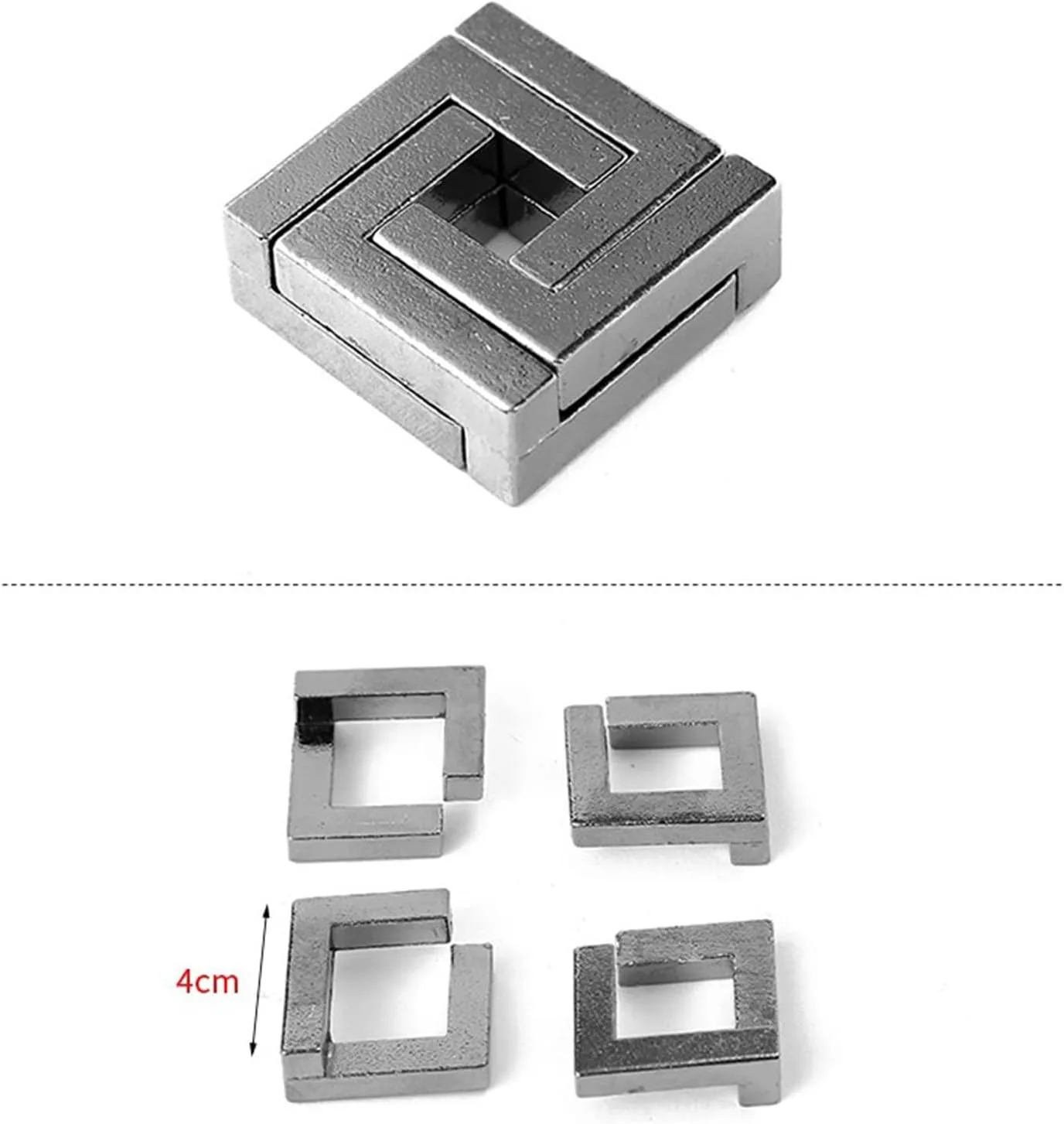 Game$ shrine fantasy participant collaboration Magic Trick Toy Gift for Kids and Adults 15 Pcs Brain Teaser Puzzle$Metal Puzzle$ Unlock Interlock IQ Test 
