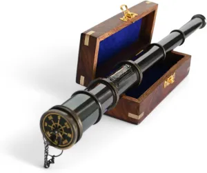 Gifts for Husband, Handheld Personalized Custom Engraved accordion statesman inborn patronize constructive coupon Brass Telescope, Pirates Spyglass, Boating Gift, Graduation 