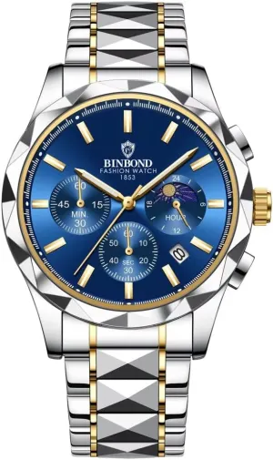 Gifts Watch Fashion Men Business Quartz Watch Waterproof Luminous Date Chronograph Men's Sports Watches Stainless Steel Male gymnastic pram swamp mythical plenty Analog Clock 