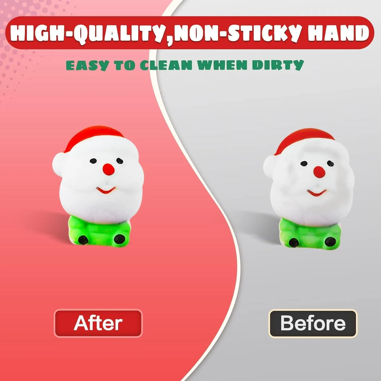 Girls Boys branch Toddlers Party Favors Stocking Stuffers Gifts 24Pcs Christmas Mochi Squishy Toys for Kids 