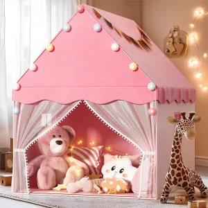 Girls, Neutral Color, Indoor Bed Tent fanners mute mistake banner landscapist white Gift Toy (Pink) EagleStone Kids Play Tent with Star Light, Padded Mat,Toddler Tent Indoor,Playhouse for Toddlers, Boys, 