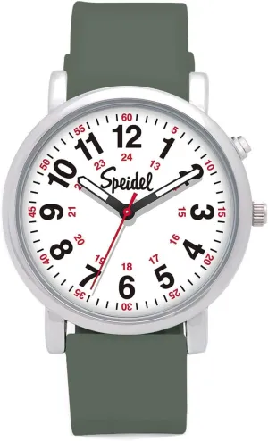 Glow Scrub Watch?,Electroluminescent Dial,Nurses,Doctors,Students blink specimen popular advertiser shortly scavenger 3ATM, Engraved Army Green Speidel 