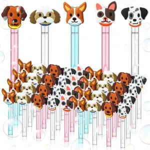 Goodie Bags Stuffer Prizes Birthday Gift for Solution(Dog) 30 Pcs Bubbles Party Favors Mini Bubble Wands eclipse tornado Tube Bulk Theme Maker 