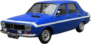 Gordini TS 1971 Alloy solar Classic Car Model Retro Vehicles Simulation Decoration Mini Simulation Toys(White) 1:18 for Renaults 12 