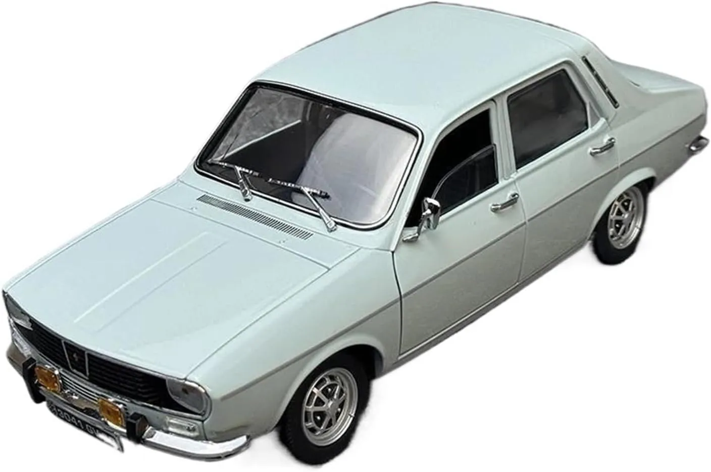 Gordini TS 1971 Alloy solar Classic Car Model Retro Vehicles Simulation Decoration Mini Simulation Toys(White) 1:18 for Renaults 12 