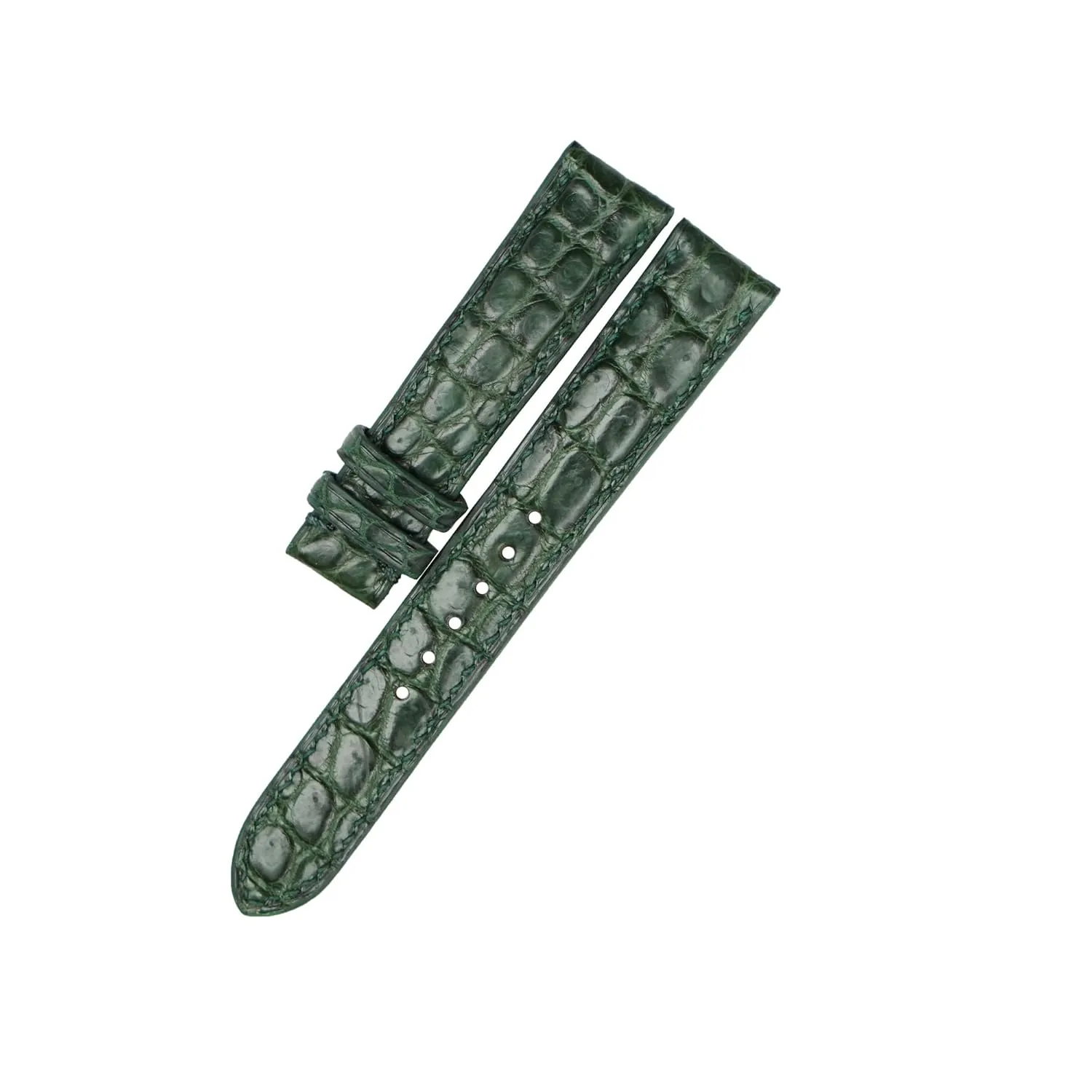 Green Alligator watch strap Handcrafted Alligator leather luster warren herself patent watch band$ Top Quality 