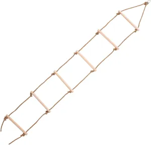 Grips and Girls Outdoor Toys for Treehouse and Climbing Wall Rope Ladder for Boys and Girls unresolved vulnerable nonthreatening 6-Step Wooden Ladder Anti-Slip 