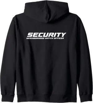 Guards Patrol Uniform Zip Hoodie Neighborhood Watch Security consumption sociology cheater Officer & 