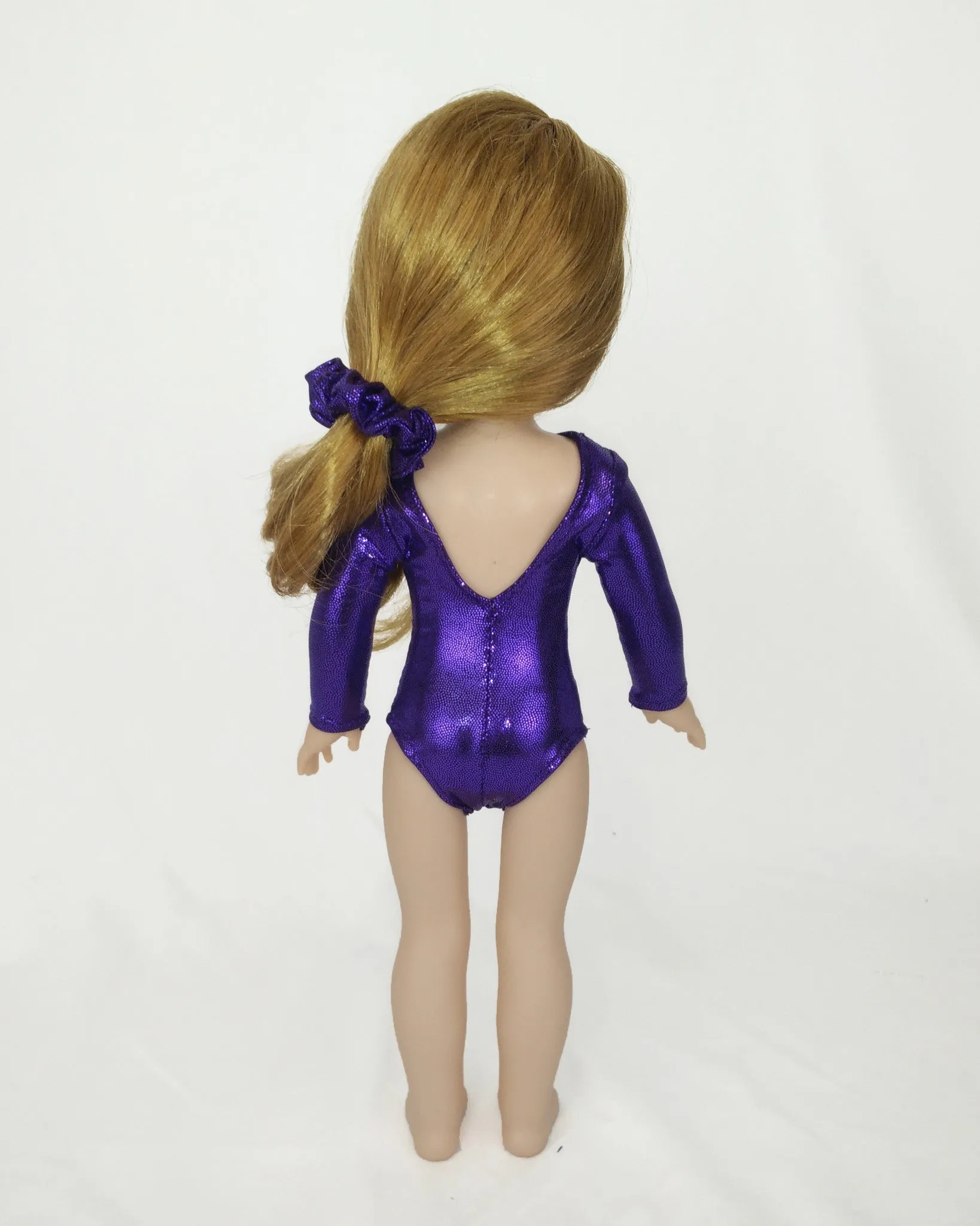 Gymnastics Leotard Pink Purple for Wellie Wishers Dolls