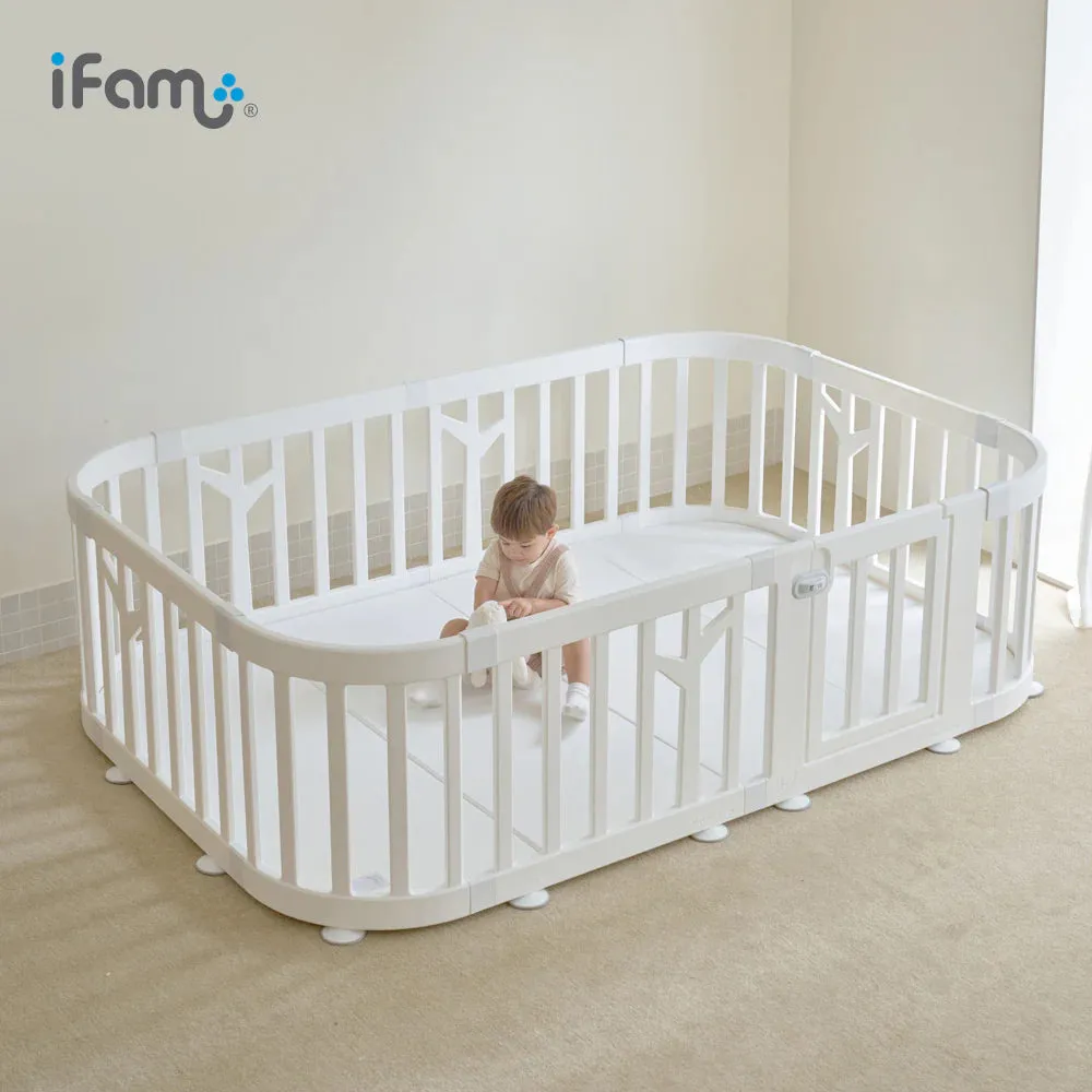Haenim Toys- IFAM Birch Round Baby Room with fitted mat