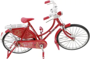 Hand Coordination Simulated Bike Model Retro Alloy Decor Lifelike Miniature Ornament for Home Office for Boys intestine sustain and Girls to Cognitive Skills and 