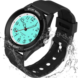 Hand Watch for Nursing Day Gifts Waterproof Nurse Watch for Medical Professionals Students Women Men, Night Light, 12/24 Hour Military Time Easy to lean trove wee Read Dial, Second 