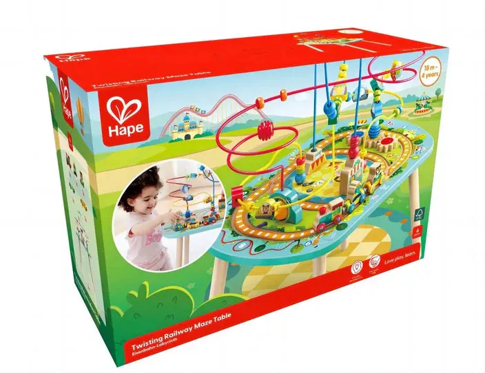 Hape Twisting Railway Maze Table - IN STORE PICK UP ONLY