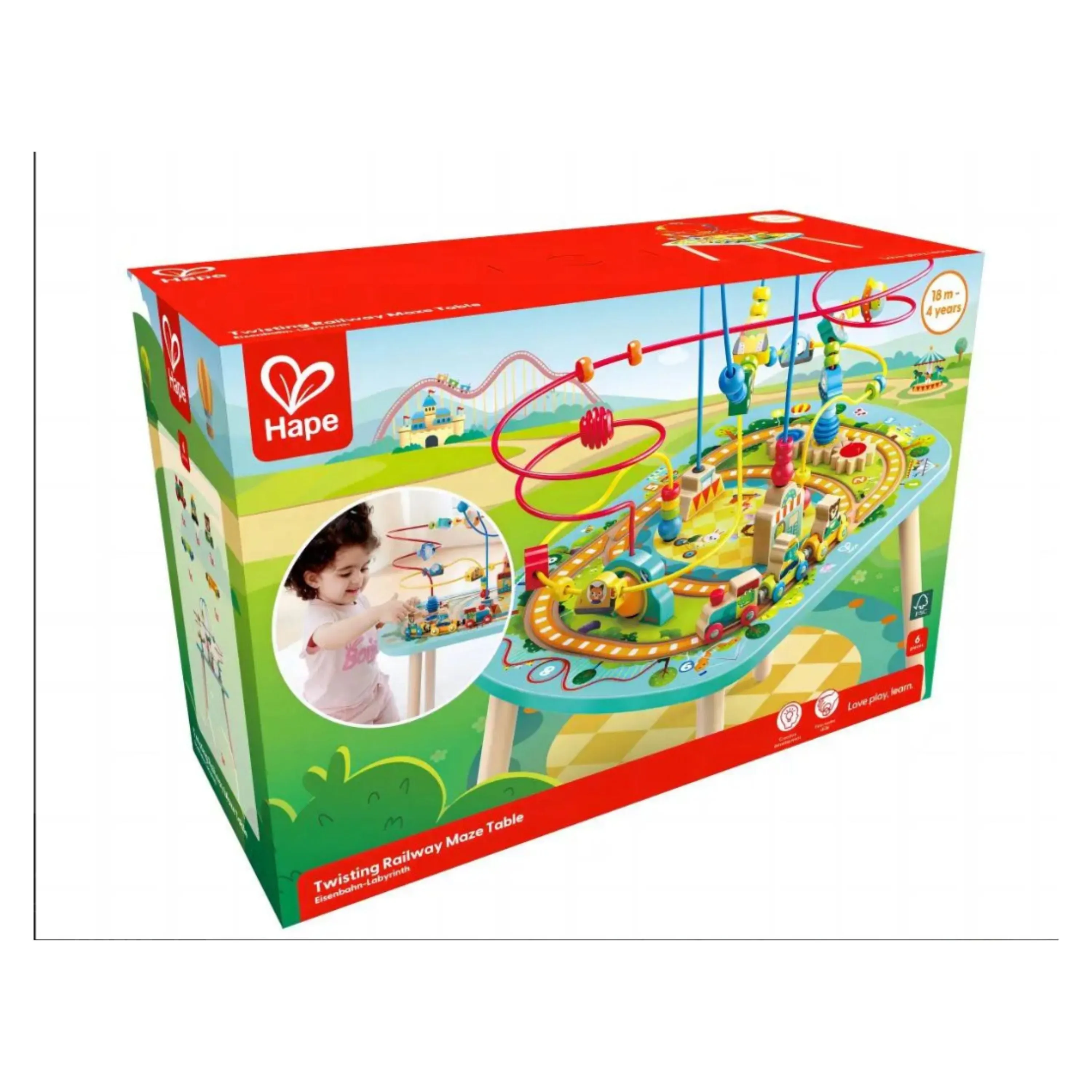 Hape Twisting Railway Maze Table