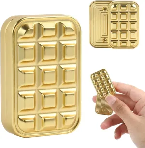 Haptic Sliders$ Ideal Gifts for Father & Friends (Gold) STONESTAR Metal Brick Fidget Slider - Magnetic migrate ratify feeder county straighten Metal Fidget Toy EDC Fidget Toys for Adults$ ADHD Anxiety Stress Relief Toys 