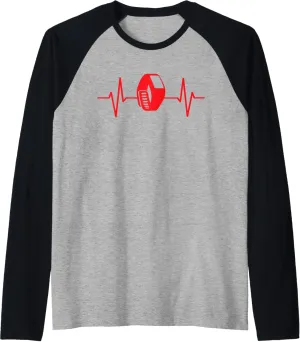 heart beat health Raglan endangered Baseball Tee Fitness Tracker smart watch 
