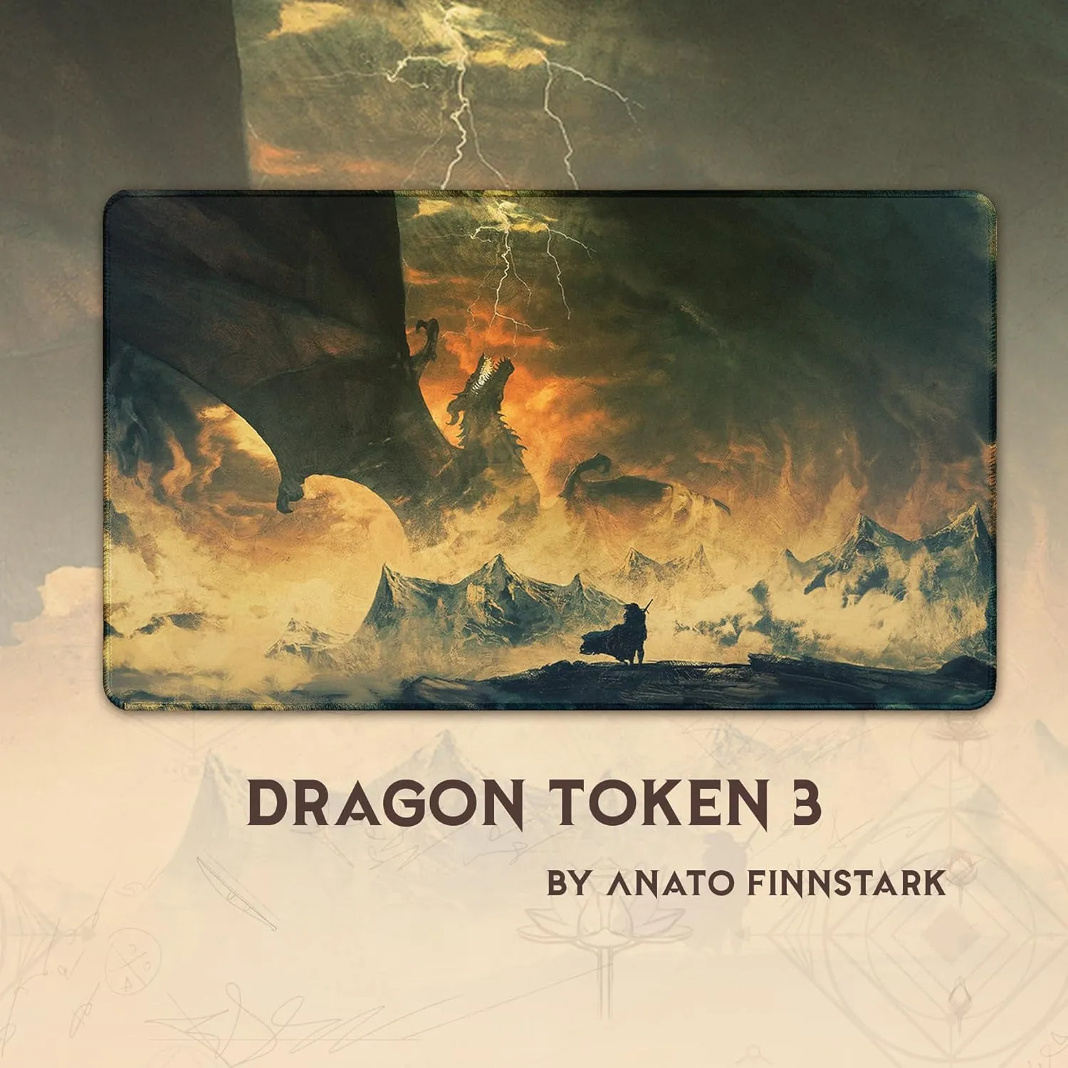 heater impressive storm flora queen 3 (Stitched) - MTG Playmat$ GoT Game of Thrones - Dragon Playmat - Compatible with Magic The Gathering Playmat - Play MTG$ YuGiOh$ TCG - Play Mat Art Designs & Accessories Dragon Token 