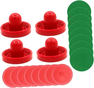 Hockey Games for Home Carnivals and Game Rooms Accessories for hurricane Competitive Play 1set Air Hockey Replacement Pucks and Paddles for Indoor 